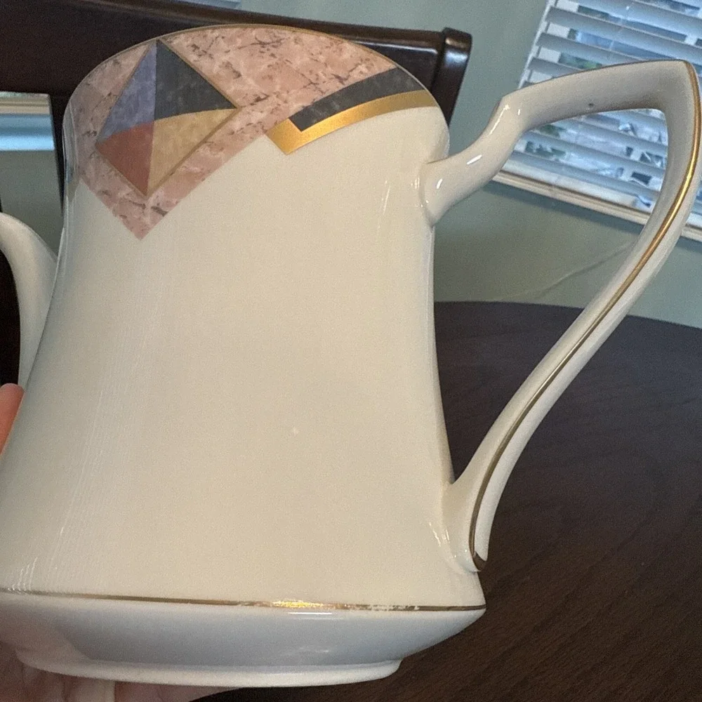 Noritake Fine China Momentum 7734 Teapot with Lid Replacement *READ